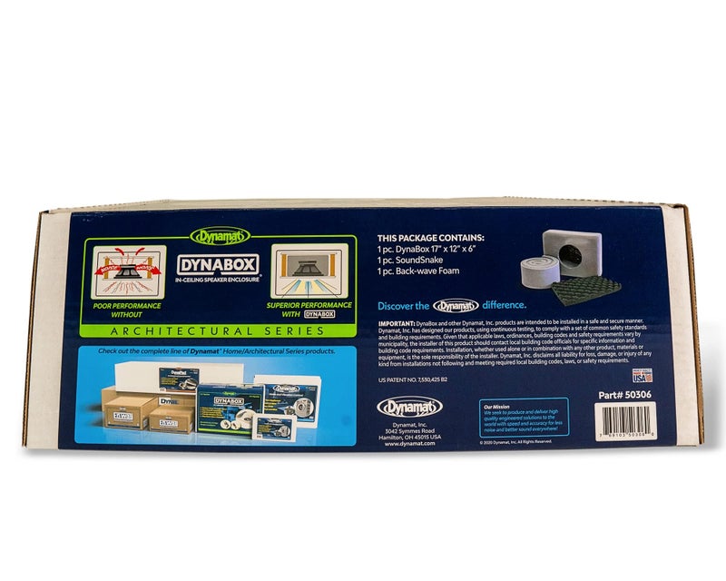 Dynamat DynaBox Ceiling Speaker Enclosure System â€“ Reduces Vibration & Projects Clearer Sound into Your Room â€“ Made in USA â€“ 9 sq ft - Image 5